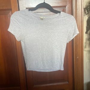 Ribbed crop top
